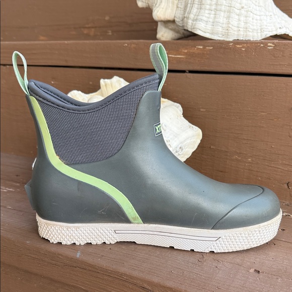 XTRATUF Women's Gray & Mint Short Rain Boots - Picture 10 of 12